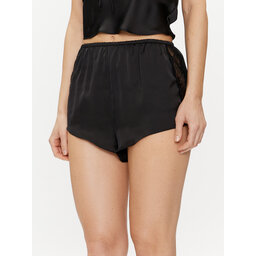 Hunkemöller Hunkemöller Kratke pidžama hlače Satin 205068 Crna Regular Fit