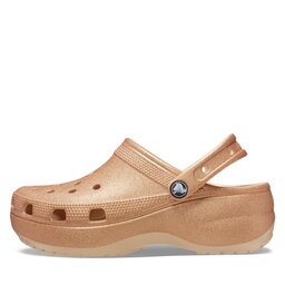 

Шльопанці Crocs Classic Platform Glitter Clog W 207241 Shitake 2DS, Бежевий