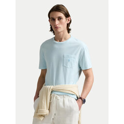 Polo Ralph Lauren Polo Ralph Lauren Majica 710969628002 Svetlo modra Custom Slim Fit
