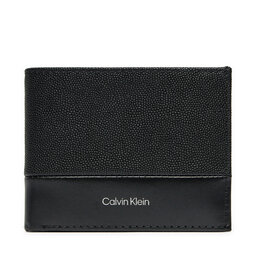 Calvin Klein Portafoglio grande da uomo Calvin Klein Ck Must Bifold 5cc W/Coin K50K512678 Nero