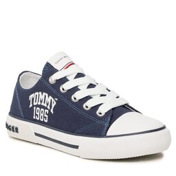 Tommy Hilfiger Plátenky Tommy Hilfiger Varisty Low Cut Lace-Up Sneaker T3X9-32833-0890 M Blue 800