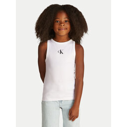 Calvin Klein Jeans Calvin Klein Jeans Τοπ Logo IG0IG02435 Λευκό Regular Fit