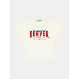 United Colors Of Benetton United Colors Of Benetton Majica 3096C10LG Écru Regular Fit