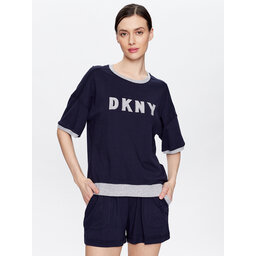 DKNY DKNY Pyjama YI3919259 Dunkelblau Regular Fit