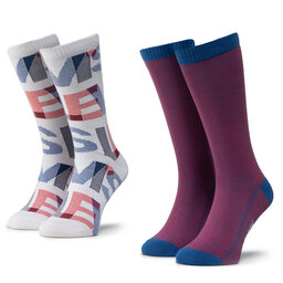 Levi's® 2 pares de calcetines altos para hombre Levi's® 37157-0282 White/Blue/Red