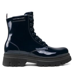 Tommy Hilfiger Kozačky Tommy Hilfiger T4A5-33040-0775 S Modrá