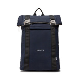 Les Deux Plecak Les Deux Time Ripstop Rolltop Backpack LDM940022 Dark Navy/White 460201