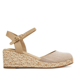 Tommy Hilfiger Espadrile Tommy Hilfiger Chambray Mid Wedge Espad FW0FW08477 Bej