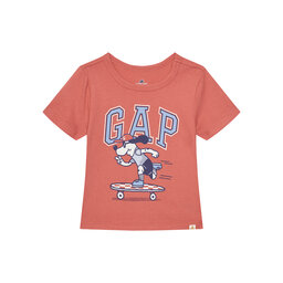 Gap Gap T-Shirt 738060-00 Korallenfarben Regular Fit