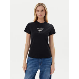 Guess Guess T-Shirt V4YI21 KCDH1 Μαύρο Slim Fit