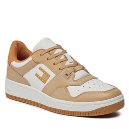 Tommy Jeans Sneakersy Tommy Jeans Tjm Retro Basket Tonal Logo EM0EM01347 Tawny Sand AB0