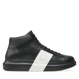 

Снікерcи Guess Salerno Mid FM5SAM LEA12 BLKWH, Чорний