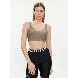 Under Armour Under Armour Αθλητικό σουτιέν Ua Infinity Low Strappy Bra 1384128-200 Γκρι Fitted Fit