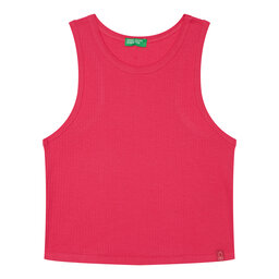 United Colors Of Benetton United Colors Of Benetton Marškinėliai 31H3CH01F Rožinė Slim Fit