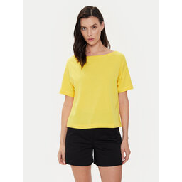 Sisley Sisley Camiseta 3096L400N Amarillo Relaxed Fit
