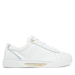 Tommy Hilfiger Laisvalaikio batai Tommy Hilfiger Chic Court Sneaker FW0FW08642 Balta