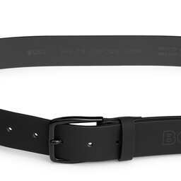 

Чоловічий ремінь Boss Tobi-Logtip Sz35 50513086 Black 001, Чорний
