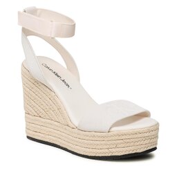 Calvin Klein Jeans Espadrillos Calvin Klein Jeans Wedge Sandal Su Con YW0YW01026 Ancient White YBH
