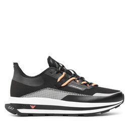 

Снікерcи EA7 Emporio Armani X8X145 XK336 S499 Blk/Slv/Orange Fluo, Чорний