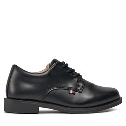 Tommy Hilfiger Īsi apavi Tommy Hilfiger Low Cut Lace Up Shoe T3B4-33174-1355 Melns