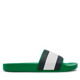 Tommy Jeans Klapki Tommy Jeans Rubber Th Flag Pool Slide FM0FM04263 Zielony