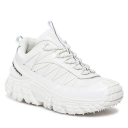 KARL LAGERFELD Sneakers KARL LAGERFELD KL63723 White Lthr & Textile w/Silver