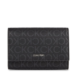 Calvin Klein Portafoglio grande da donna Calvin Klein Ck Must Bifold/Cardhldr_Epi Mono K60K611775 Nero