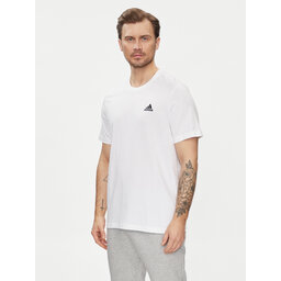 adidas adidas T-Shirt Essentials Single Jersey Embroidered Small Logo T-Shirt IC9286 Λευκό Regular Fit