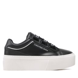 

Снікерcи Calvin Klein Jeans Flatform+ Low Branded Laces YW0YW00868 Black/White 0GJ, Чорний