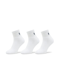 Polo Ralph Lauren Σετ ψηλές κάλτσες ανδρικές 3 τεμαχίων Polo Ralph Lauren 449655220003 Λευκό