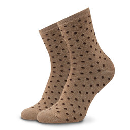 

Високі жіночі шкарпетки Pieces Sebby Glitter 17094859 Irish Cream, Бежевий