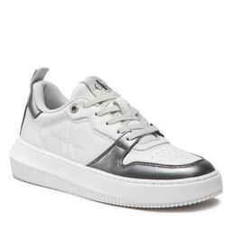 Calvin Klein Jeans Sneakers Calvin Klein Jeans Chunky Cupsole Laceup Metallic YW0YW007830LB White/Silver 0LB