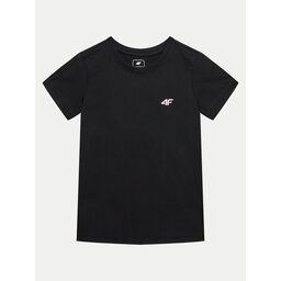 4F 4F T-Shirt 4FJWMM00TTSHF1658 Μαύρο Slim Fit