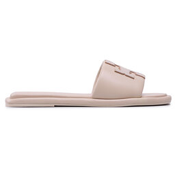 

Шльопанці Tory Burch Double Sport Slide 79985 Dulce De Leche/Gold 200, Бежевий