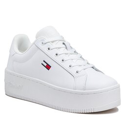 

Снікерcи Tommy Jeans Flatform Ess EN0EN02043 White YBR, Білий