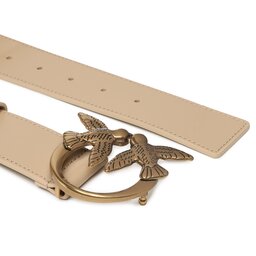 

Жіночий ремінь Pinko Love Berry H4 Belt PE 23 PLT01 100120 A0F1 Light Beig D28Q, Бежевий