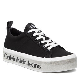 Calvin Klein Jeans Tenisice Calvin Klein Jeans Flatform Vulcanized 3 YW0YW00491 Black BDS