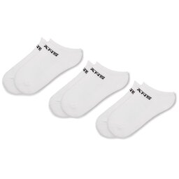 Vans Set de 3 perechi de șosete medii de damă Vans Classic Kick VN000XNRWHT White