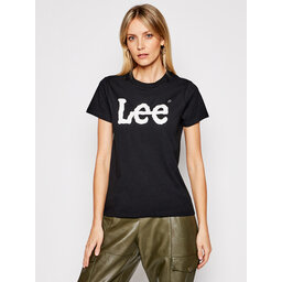 Lee Lee T-Shirt Logo Tee L42UER01 112109467 Μαύρο Regular Fit