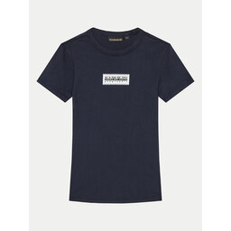 Napapijri Napapijri T-Shirt Chamois NP0A4HYL D Dunkelblau Regular Fit
