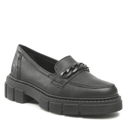 Rieker Loafersy Rieker M3861-01 Schwarz