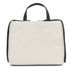 Calvin Klein Handtasche Calvin Klein Quilt Shopper_Canvas K60K611756 K60K611756 Écru