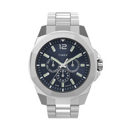 Timex Zegarek Timex Essex Avenue 44mm TW2V43300 Srebrny