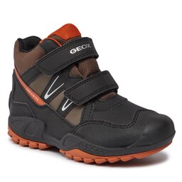 Geox Μπότες Χιονιού Geox Jr New Savage B Abx J261WA 0CEFU C9279 S Black/Dk Orange