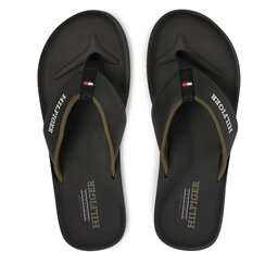 Tommy Hilfiger Σαγιονάρες Tommy Hilfiger Padded Comfort Hilfiger B Sandal FM0FM05440 Μαύρο