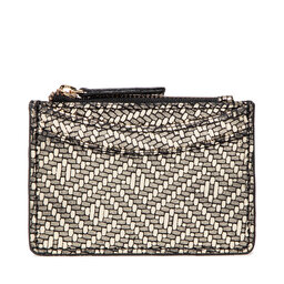 Pieces Pouzdro na kreditní karty Pieces Pcdaino Leather Cardholder Fc 17132760 Gold Colour/Gold Metal
