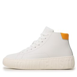 

Снікерcи Tommy Jeans Tjw New Cupsole Leather Mc EN0EN02213 Ecru YBL, Білий