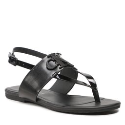 Calvin Klein Jeans Sandaler Calvin Klein Jeans Flat Sandal Toepost Hw YW0YW00953 Black BDS