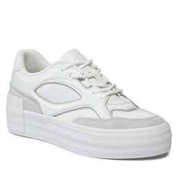 

Снікерcи Calvin Klein Jeans Bold Vulc Flatf Lace Mix Mg Lum YW0YW01295 Bright White/Oyster Mushroom 01V, Білий