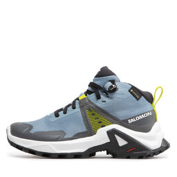 

Трекінгові черевики Salomon X Raise Mid Gtx GORE-TEX J 470716 09 M0 Faded Denim/Indigo Bunting/Acid Lime, Голубий